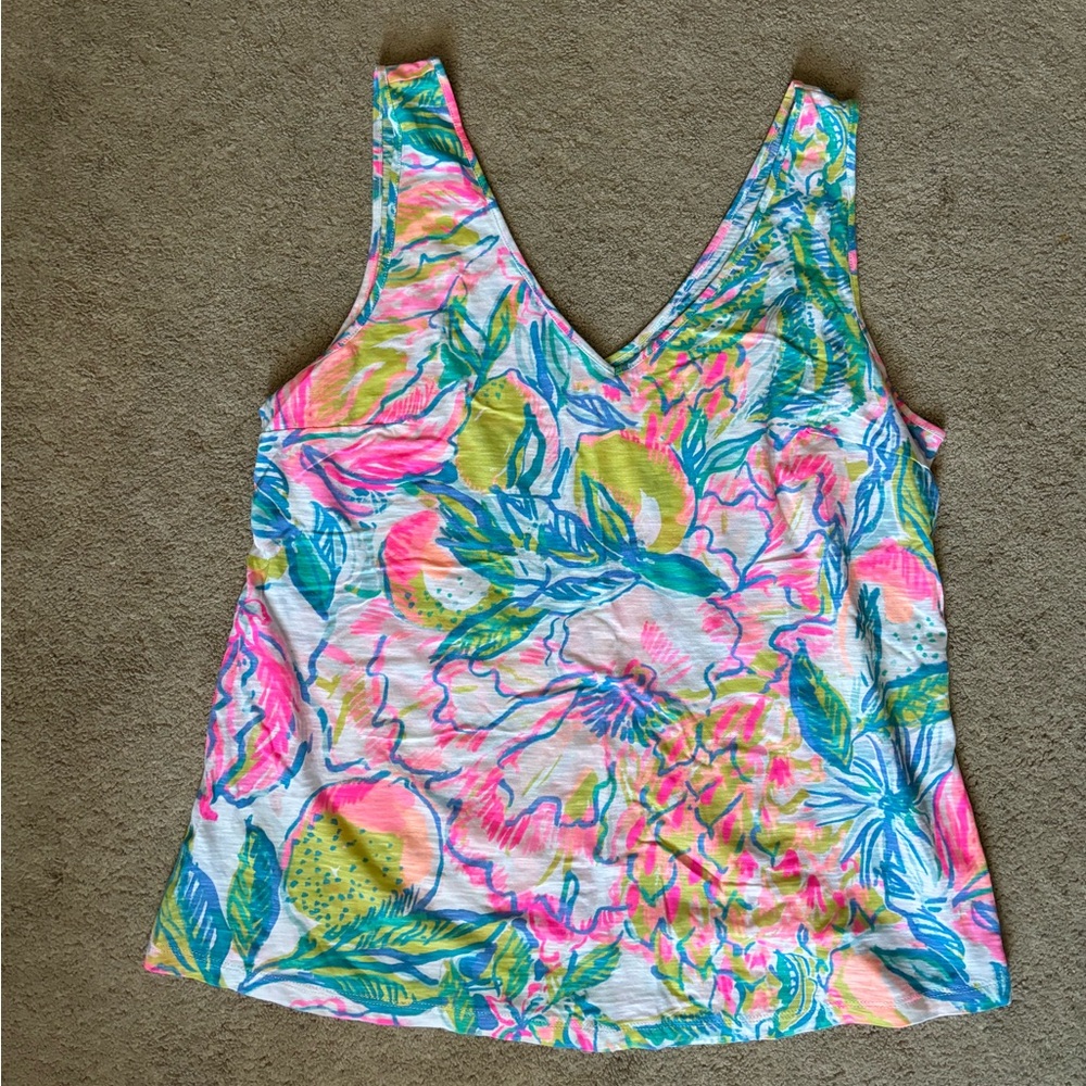 Lily pulitzer cotton tank top